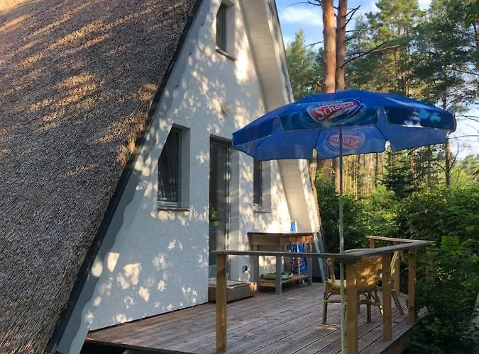 Ferienhaus Reetdach 1300qm Privatgrundstück Bootssteg Sauna Templin Lübbesee Uckermark Erholung Pur Seenplatte